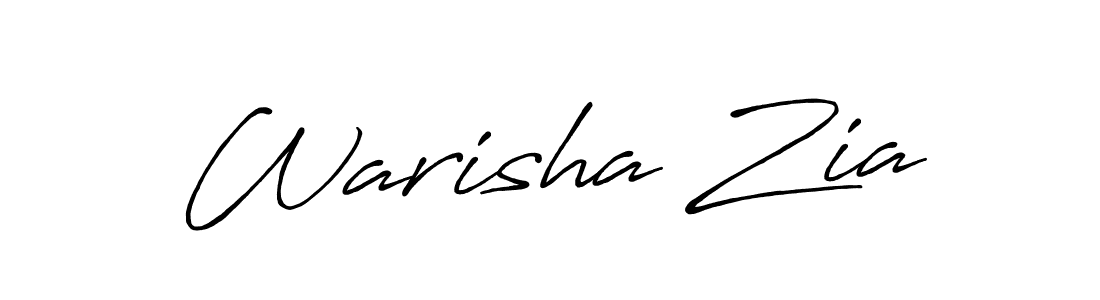 Create a beautiful signature design for name Warisha Zia. With this signature (Antro_Vectra_Bolder) fonts, you can make a handwritten signature for free. Warisha Zia signature style 7 images and pictures png