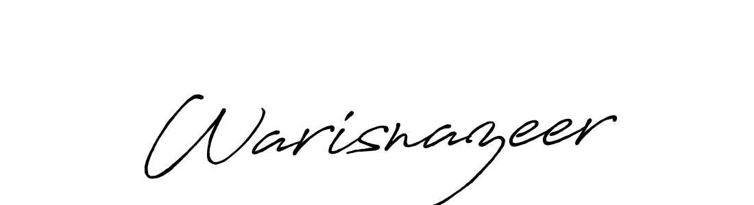 Make a beautiful signature design for name Warisnazeer. With this signature (Antro_Vectra_Bolder) style, you can create a handwritten signature for free. Warisnazeer signature style 7 images and pictures png