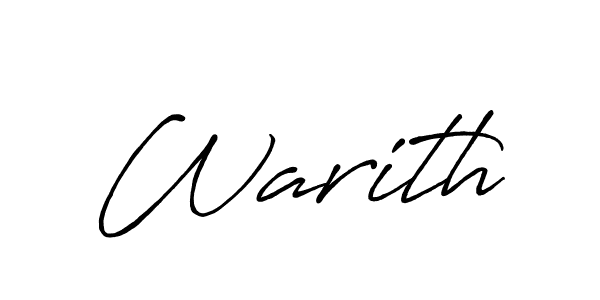 The best way (Antro_Vectra_Bolder) to make a short signature is to pick only two or three words in your name. The name Warith include a total of six letters. For converting this name. Warith signature style 7 images and pictures png