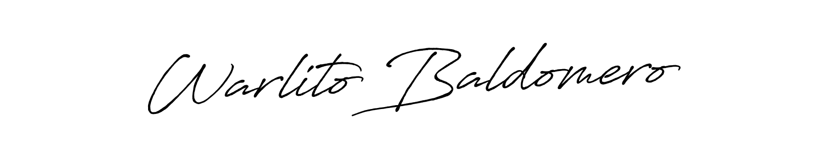 It looks lik you need a new signature style for name Warlito Baldomero. Design unique handwritten (Antro_Vectra_Bolder) signature with our free signature maker in just a few clicks. Warlito Baldomero signature style 7 images and pictures png