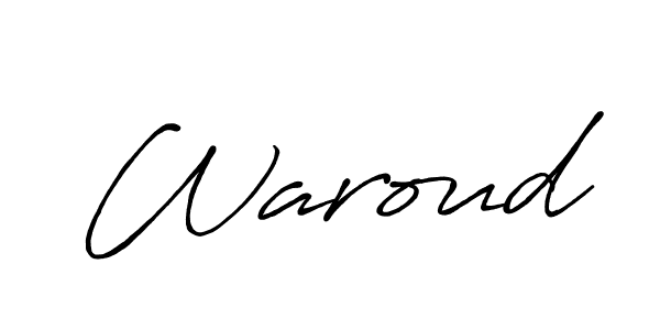 The best way (Antro_Vectra_Bolder) to make a short signature is to pick only two or three words in your name. The name Waroud include a total of six letters. For converting this name. Waroud signature style 7 images and pictures png