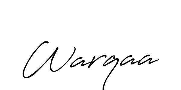 Design your own signature with our free online signature maker. With this signature software, you can create a handwritten (Antro_Vectra_Bolder) signature for name Warqaa. Warqaa signature style 7 images and pictures png