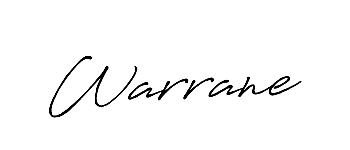 Create a beautiful signature design for name Warrane. With this signature (Antro_Vectra_Bolder) fonts, you can make a handwritten signature for free. Warrane signature style 7 images and pictures png