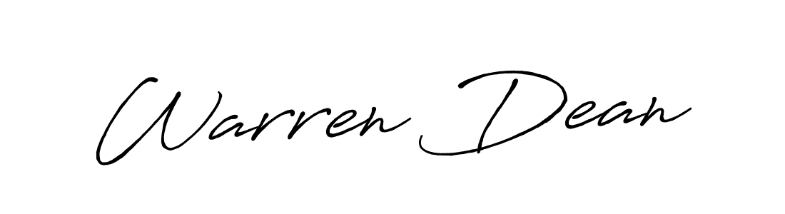 Make a beautiful signature design for name Warren Dean. Use this online signature maker to create a handwritten signature for free. Warren Dean signature style 7 images and pictures png