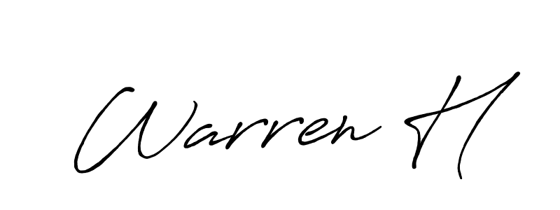 You should practise on your own different ways (Antro_Vectra_Bolder) to write your name (Warren H) in signature. don't let someone else do it for you. Warren H signature style 7 images and pictures png