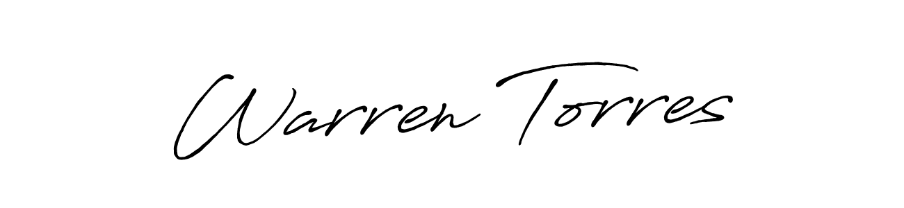 Also You can easily find your signature by using the search form. We will create Warren Torres name handwritten signature images for you free of cost using Antro_Vectra_Bolder sign style. Warren Torres signature style 7 images and pictures png