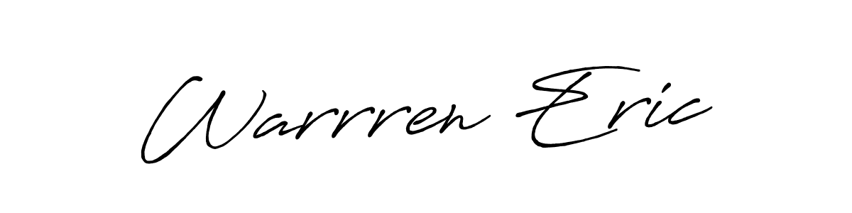 How to make Warrren Eric signature? Antro_Vectra_Bolder is a professional autograph style. Create handwritten signature for Warrren Eric name. Warrren Eric signature style 7 images and pictures png