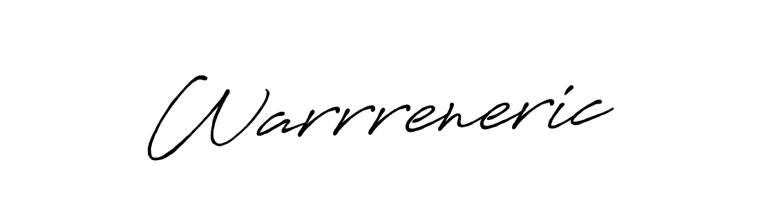 Also we have Warrreneric name is the best signature style. Create professional handwritten signature collection using Antro_Vectra_Bolder autograph style. Warrreneric signature style 7 images and pictures png