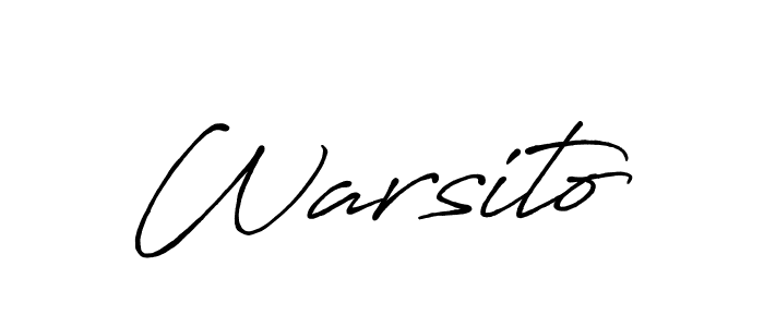 It looks lik you need a new signature style for name Warsito. Design unique handwritten (Antro_Vectra_Bolder) signature with our free signature maker in just a few clicks. Warsito signature style 7 images and pictures png