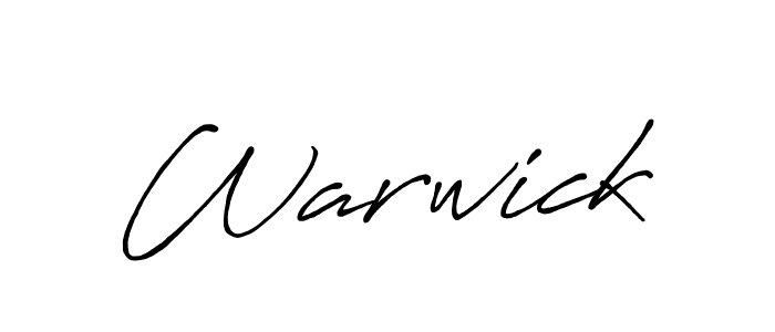 Similarly Antro_Vectra_Bolder is the best handwritten signature design. Signature creator online .You can use it as an online autograph creator for name Warwick. Warwick signature style 7 images and pictures png