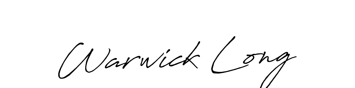 The best way (Antro_Vectra_Bolder) to make a short signature is to pick only two or three words in your name. The name Warwick Long include a total of six letters. For converting this name. Warwick Long signature style 7 images and pictures png