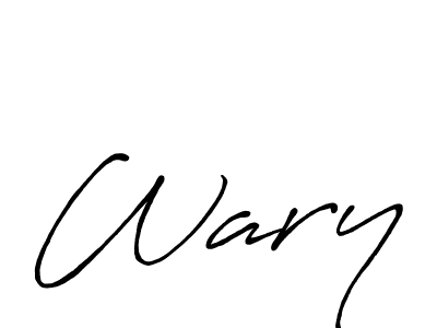 Also You can easily find your signature by using the search form. We will create Wary name handwritten signature images for you free of cost using Antro_Vectra_Bolder sign style. Wary signature style 7 images and pictures png