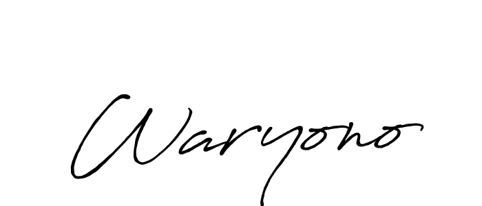 if you are searching for the best signature style for your name Waryono. so please give up your signature search. here we have designed multiple signature styles  using Antro_Vectra_Bolder. Waryono signature style 7 images and pictures png