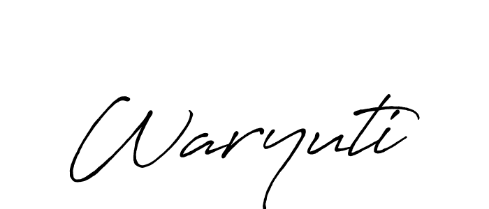 Similarly Antro_Vectra_Bolder is the best handwritten signature design. Signature creator online .You can use it as an online autograph creator for name Waryuti. Waryuti signature style 7 images and pictures png