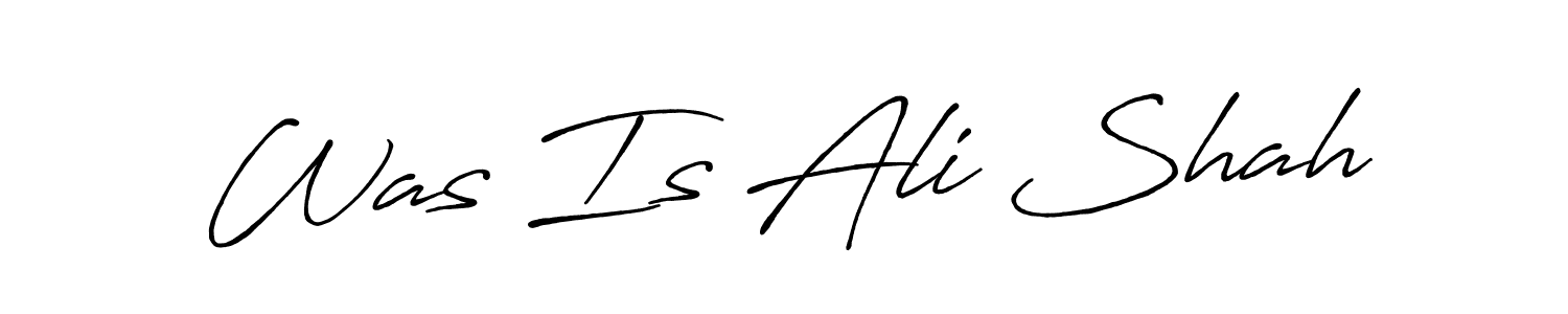 How to make Was Is Ali Shah name signature. Use Antro_Vectra_Bolder style for creating short signs online. This is the latest handwritten sign. Was Is Ali Shah signature style 7 images and pictures png