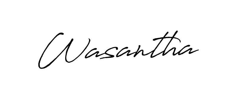 Make a beautiful signature design for name Wasantha. With this signature (Antro_Vectra_Bolder) style, you can create a handwritten signature for free. Wasantha signature style 7 images and pictures png