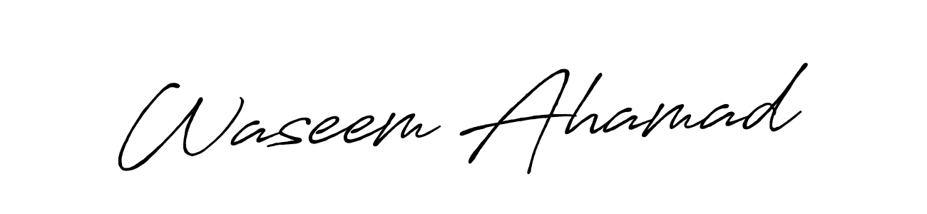 The best way (Antro_Vectra_Bolder) to make a short signature is to pick only two or three words in your name. The name Waseem Ahamad include a total of six letters. For converting this name. Waseem Ahamad signature style 7 images and pictures png