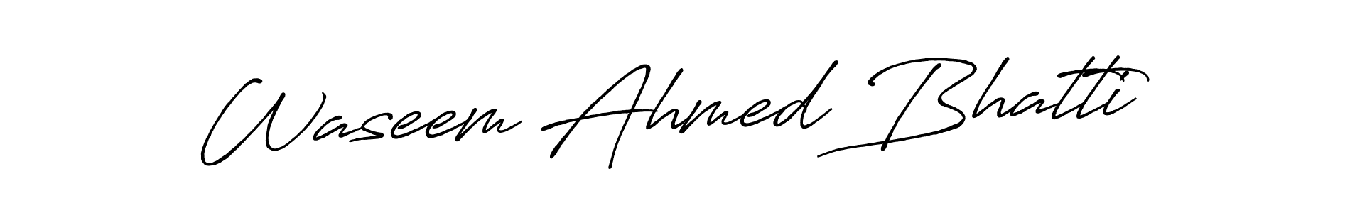 It looks lik you need a new signature style for name Waseem Ahmed Bhatti. Design unique handwritten (Antro_Vectra_Bolder) signature with our free signature maker in just a few clicks. Waseem Ahmed Bhatti signature style 7 images and pictures png