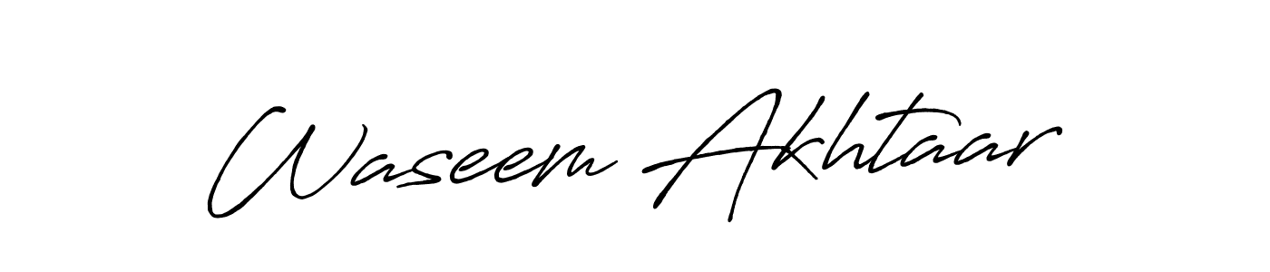 Design your own signature with our free online signature maker. With this signature software, you can create a handwritten (Antro_Vectra_Bolder) signature for name Waseem Akhtaar. Waseem Akhtaar signature style 7 images and pictures png