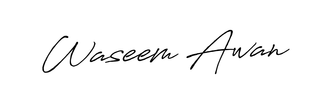 Also You can easily find your signature by using the search form. We will create Waseem Awan name handwritten signature images for you free of cost using Antro_Vectra_Bolder sign style. Waseem Awan signature style 7 images and pictures png