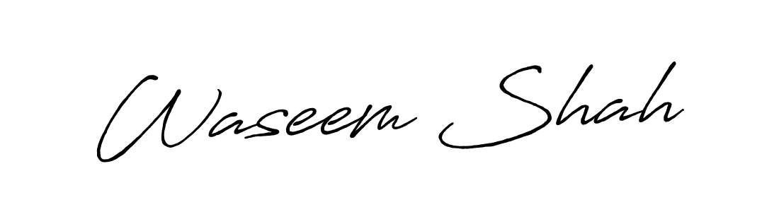 Also we have Waseem Shah name is the best signature style. Create professional handwritten signature collection using Antro_Vectra_Bolder autograph style. Waseem Shah signature style 7 images and pictures png