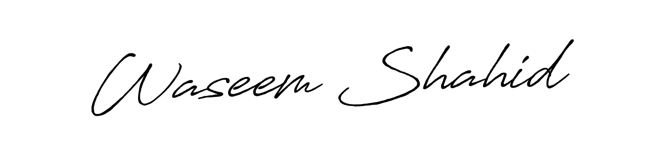 This is the best signature style for the Waseem Shahid name. Also you like these signature font (Antro_Vectra_Bolder). Mix name signature. Waseem Shahid signature style 7 images and pictures png