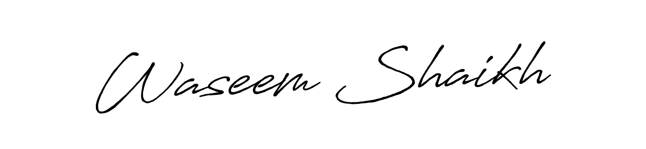 Antro_Vectra_Bolder is a professional signature style that is perfect for those who want to add a touch of class to their signature. It is also a great choice for those who want to make their signature more unique. Get Waseem Shaikh name to fancy signature for free. Waseem Shaikh signature style 7 images and pictures png