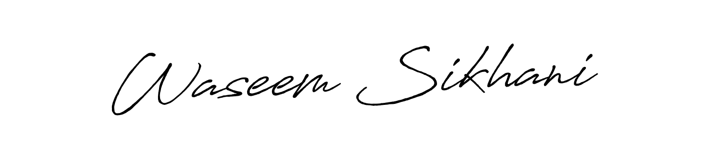 You should practise on your own different ways (Antro_Vectra_Bolder) to write your name (Waseem Sikhani) in signature. don't let someone else do it for you. Waseem Sikhani signature style 7 images and pictures png