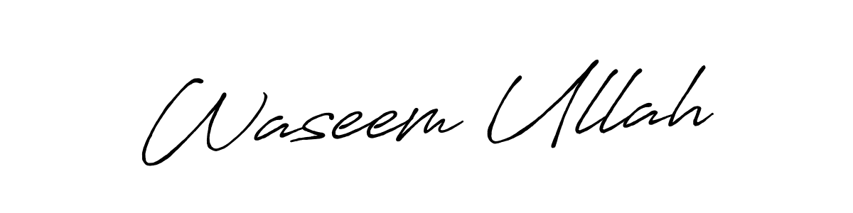 Use a signature maker to create a handwritten signature online. With this signature software, you can design (Antro_Vectra_Bolder) your own signature for name Waseem Ullah. Waseem Ullah signature style 7 images and pictures png