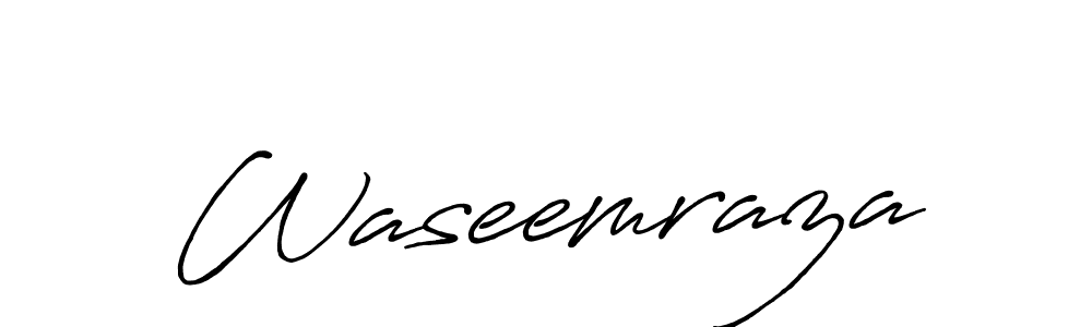 How to make Waseemraza name signature. Use Antro_Vectra_Bolder style for creating short signs online. This is the latest handwritten sign. Waseemraza signature style 7 images and pictures png