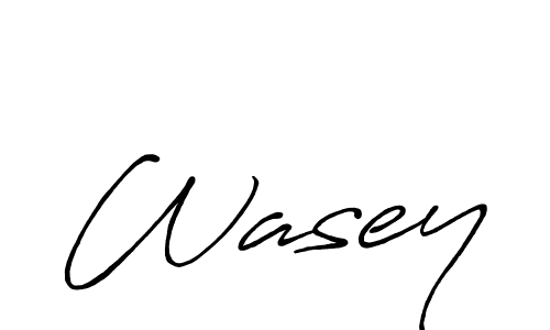 Also You can easily find your signature by using the search form. We will create Wasey name handwritten signature images for you free of cost using Antro_Vectra_Bolder sign style. Wasey signature style 7 images and pictures png