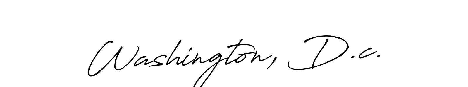 Use a signature maker to create a handwritten signature online. With this signature software, you can design (Antro_Vectra_Bolder) your own signature for name Washington, D.c.. Washington, D.c. signature style 7 images and pictures png