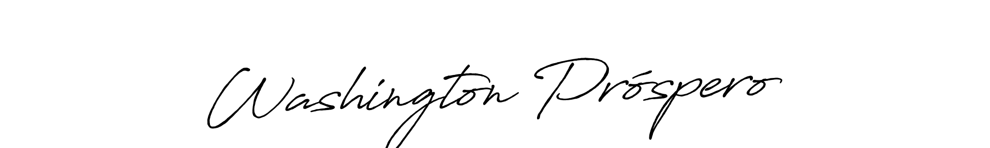 Once you've used our free online signature maker to create your best signature Antro_Vectra_Bolder style, it's time to enjoy all of the benefits that Washington Próspero name signing documents. Washington Próspero signature style 7 images and pictures png