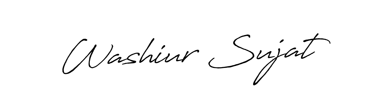 Make a beautiful signature design for name Washiur Sujat. With this signature (Antro_Vectra_Bolder) style, you can create a handwritten signature for free. Washiur Sujat signature style 7 images and pictures png