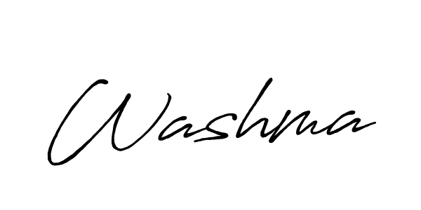 The best way (Antro_Vectra_Bolder) to make a short signature is to pick only two or three words in your name. The name Washma include a total of six letters. For converting this name. Washma signature style 7 images and pictures png