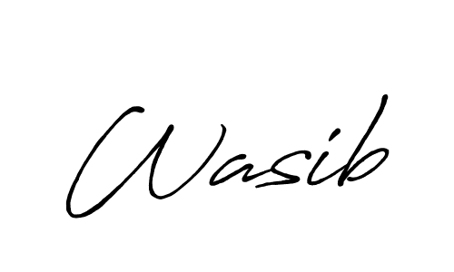 Create a beautiful signature design for name Wasib. With this signature (Antro_Vectra_Bolder) fonts, you can make a handwritten signature for free. Wasib signature style 7 images and pictures png