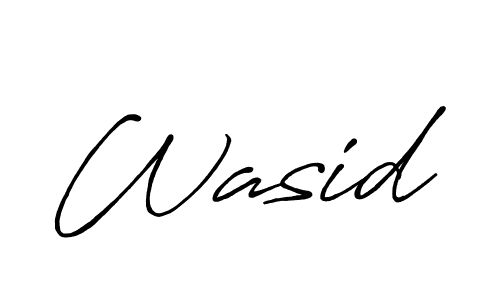 How to make Wasid signature? Antro_Vectra_Bolder is a professional autograph style. Create handwritten signature for Wasid name. Wasid signature style 7 images and pictures png