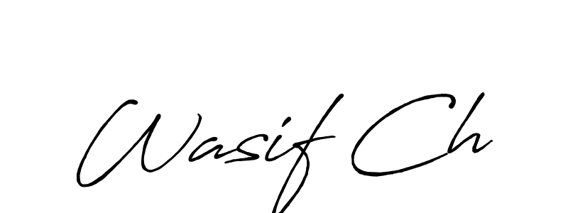 It looks lik you need a new signature style for name Wasif Ch. Design unique handwritten (Antro_Vectra_Bolder) signature with our free signature maker in just a few clicks. Wasif Ch signature style 7 images and pictures png