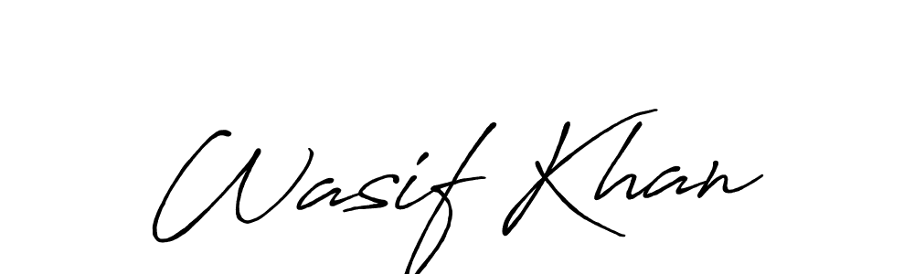 if you are searching for the best signature style for your name Wasif Khan. so please give up your signature search. here we have designed multiple signature styles  using Antro_Vectra_Bolder. Wasif Khan signature style 7 images and pictures png