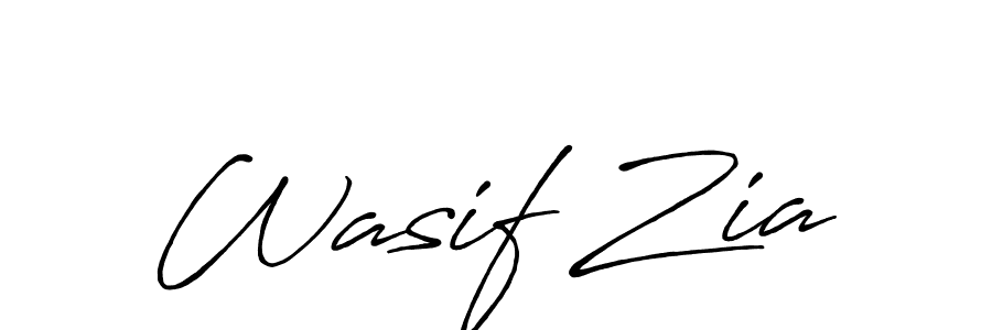The best way (Antro_Vectra_Bolder) to make a short signature is to pick only two or three words in your name. The name Wasif Zia include a total of six letters. For converting this name. Wasif Zia signature style 7 images and pictures png