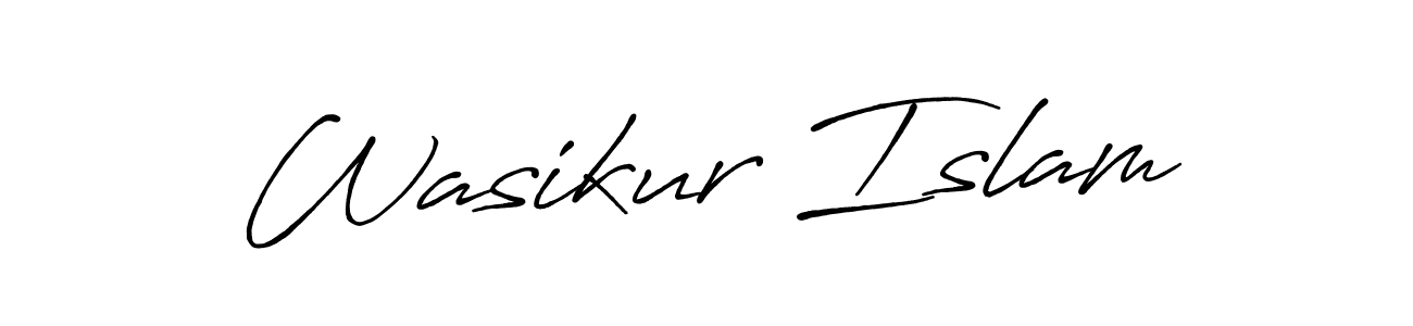 Antro_Vectra_Bolder is a professional signature style that is perfect for those who want to add a touch of class to their signature. It is also a great choice for those who want to make their signature more unique. Get Wasikur Islam name to fancy signature for free. Wasikur Islam signature style 7 images and pictures png