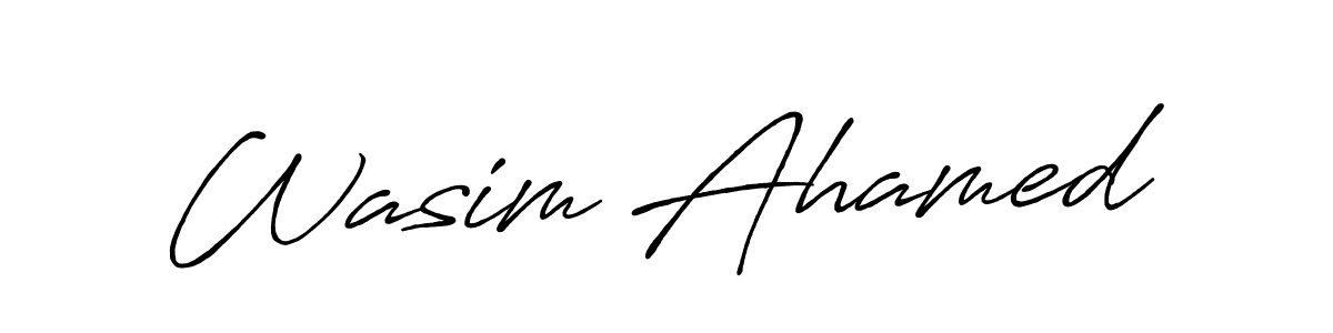 Similarly Antro_Vectra_Bolder is the best handwritten signature design. Signature creator online .You can use it as an online autograph creator for name Wasim Ahamed. Wasim Ahamed signature style 7 images and pictures png