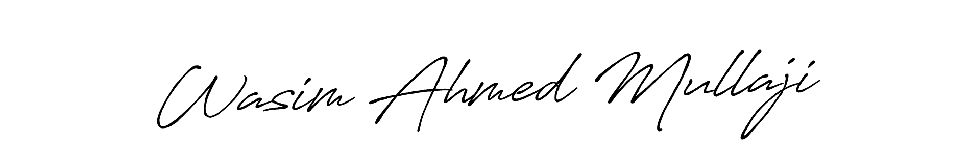 It looks lik you need a new signature style for name Wasim Ahmed Mullaji. Design unique handwritten (Antro_Vectra_Bolder) signature with our free signature maker in just a few clicks. Wasim Ahmed Mullaji signature style 7 images and pictures png