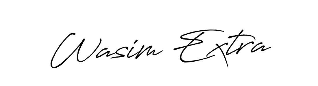 How to Draw Wasim Extra signature style? Antro_Vectra_Bolder is a latest design signature styles for name Wasim Extra. Wasim Extra signature style 7 images and pictures png