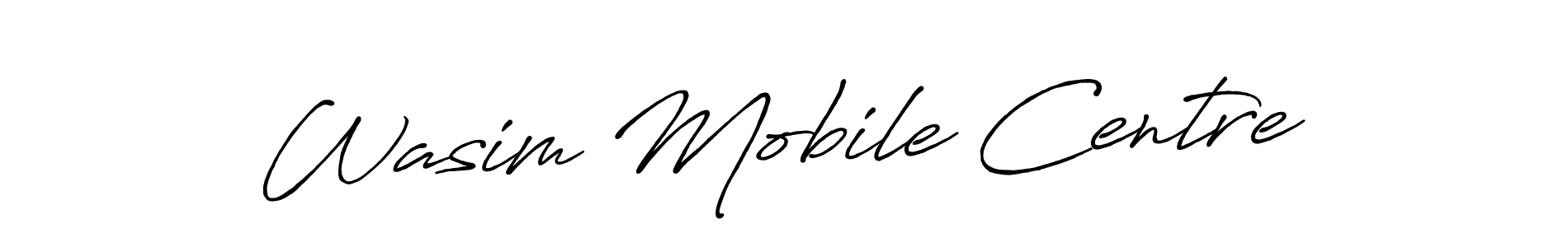 How to make Wasim Mobile Centre signature? Antro_Vectra_Bolder is a professional autograph style. Create handwritten signature for Wasim Mobile Centre name. Wasim Mobile Centre signature style 7 images and pictures png