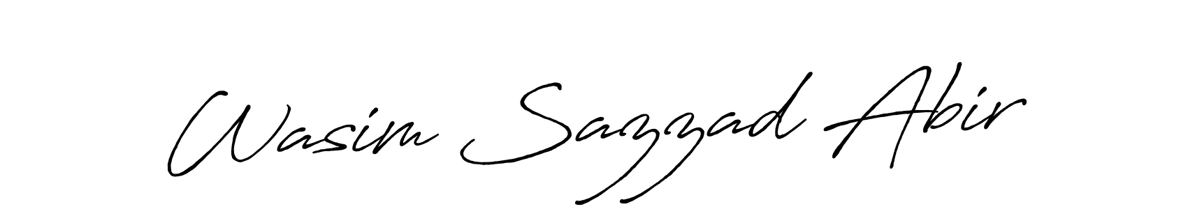 It looks lik you need a new signature style for name Wasim Sazzad Abir. Design unique handwritten (Antro_Vectra_Bolder) signature with our free signature maker in just a few clicks. Wasim Sazzad Abir signature style 7 images and pictures png