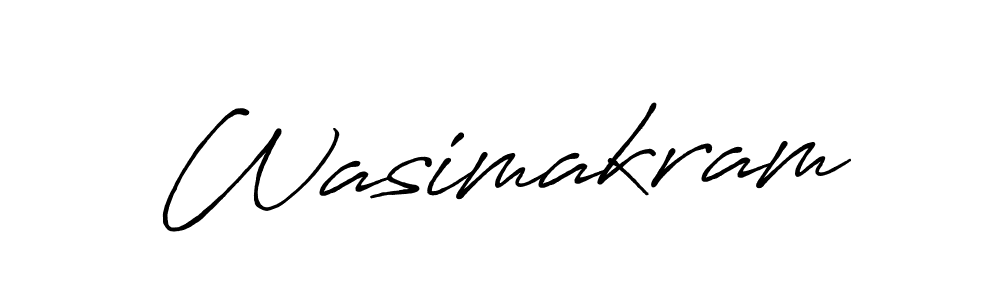 Also we have Wasimakram name is the best signature style. Create professional handwritten signature collection using Antro_Vectra_Bolder autograph style. Wasimakram signature style 7 images and pictures png