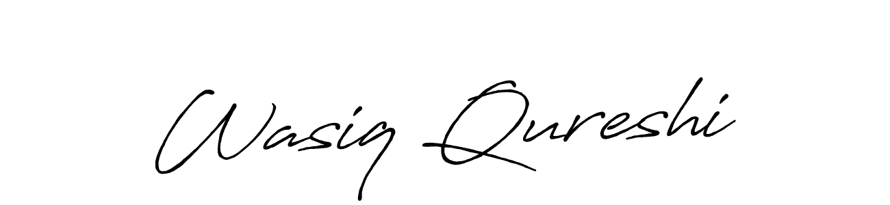 Also we have Wasiq Qureshi name is the best signature style. Create professional handwritten signature collection using Antro_Vectra_Bolder autograph style. Wasiq Qureshi signature style 7 images and pictures png