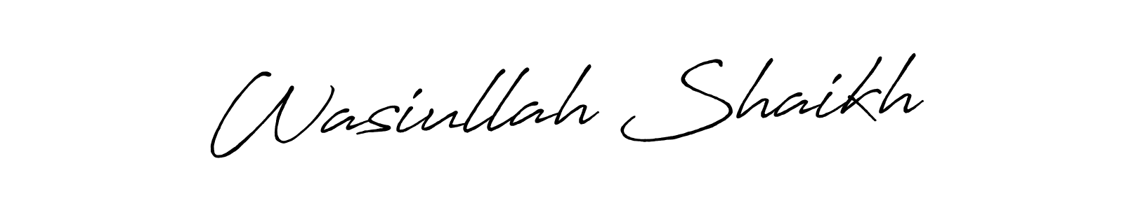 How to Draw Wasiullah Shaikh signature style? Antro_Vectra_Bolder is a latest design signature styles for name Wasiullah Shaikh. Wasiullah Shaikh signature style 7 images and pictures png