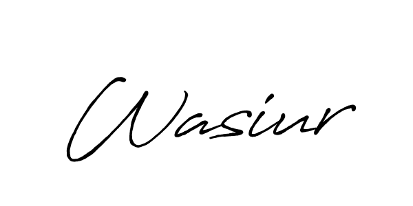 Once you've used our free online signature maker to create your best signature Antro_Vectra_Bolder style, it's time to enjoy all of the benefits that Wasiur name signing documents. Wasiur signature style 7 images and pictures png